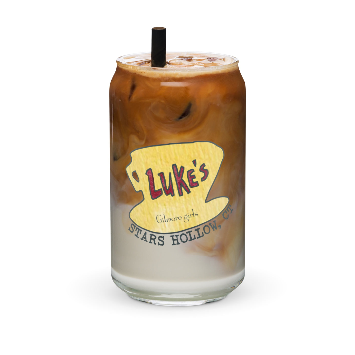 Gilmore Girls Luke's Diner This is a Jumbo Coffee Morning 16 oz. Can Shaped Glass