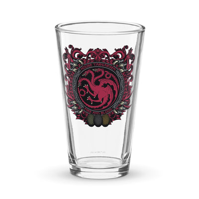 Game of Thrones House Targaryen Sigil 16 oz. Pint Glass