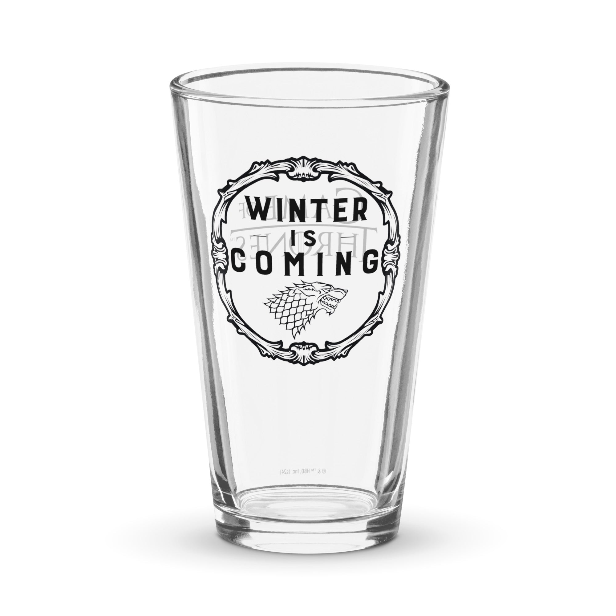 Game of Thrones Winter is Coming 16oz Pint Glass – WB Shop