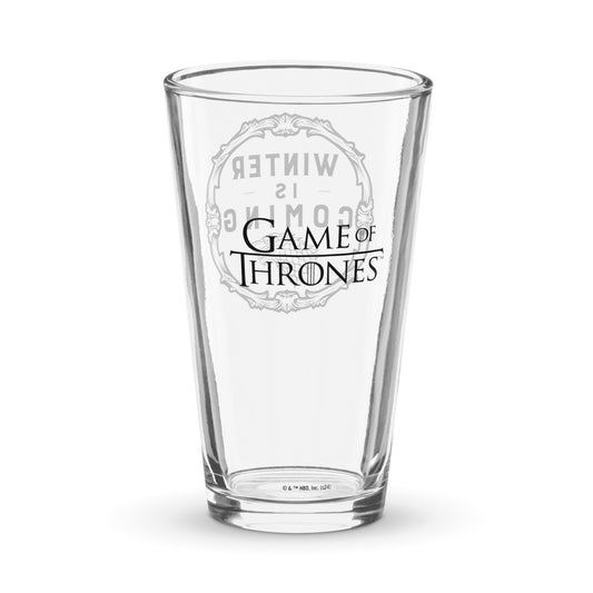 Game of Thrones Winter is Coming 16oz Pint Glass