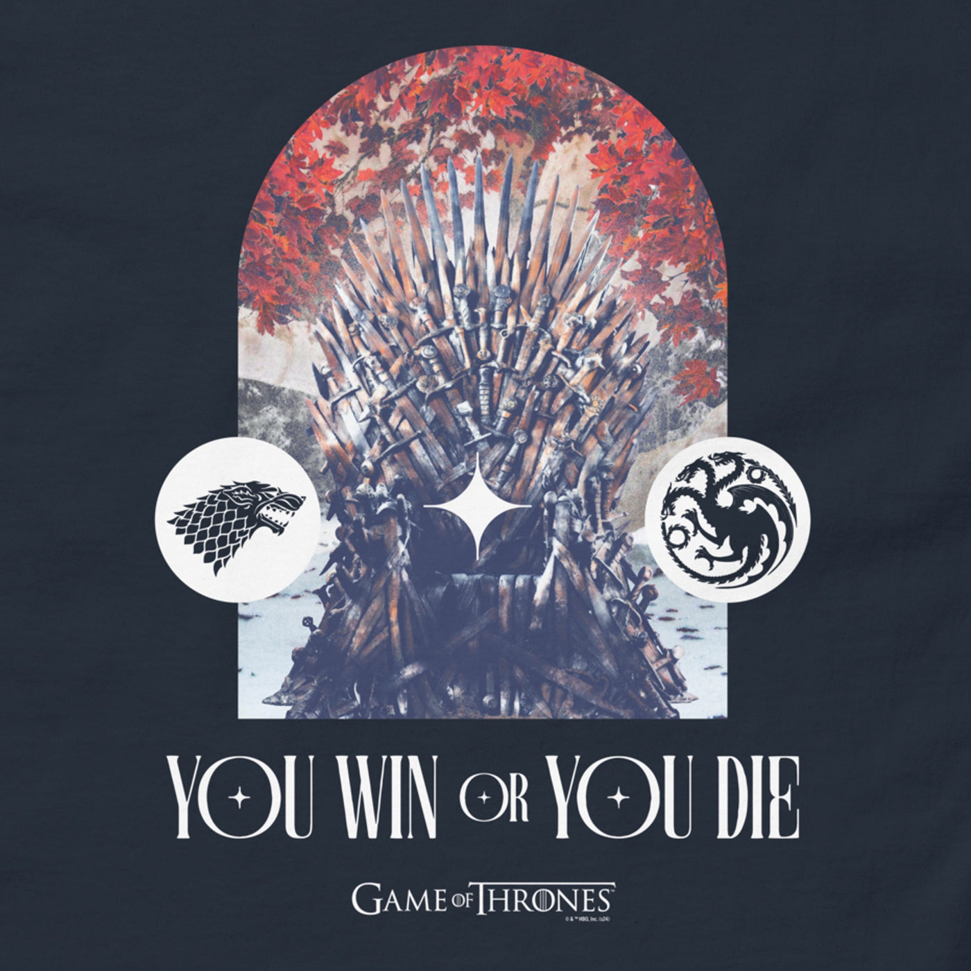 Game of Thrones Iron Throne You Win or You Die T-shirt