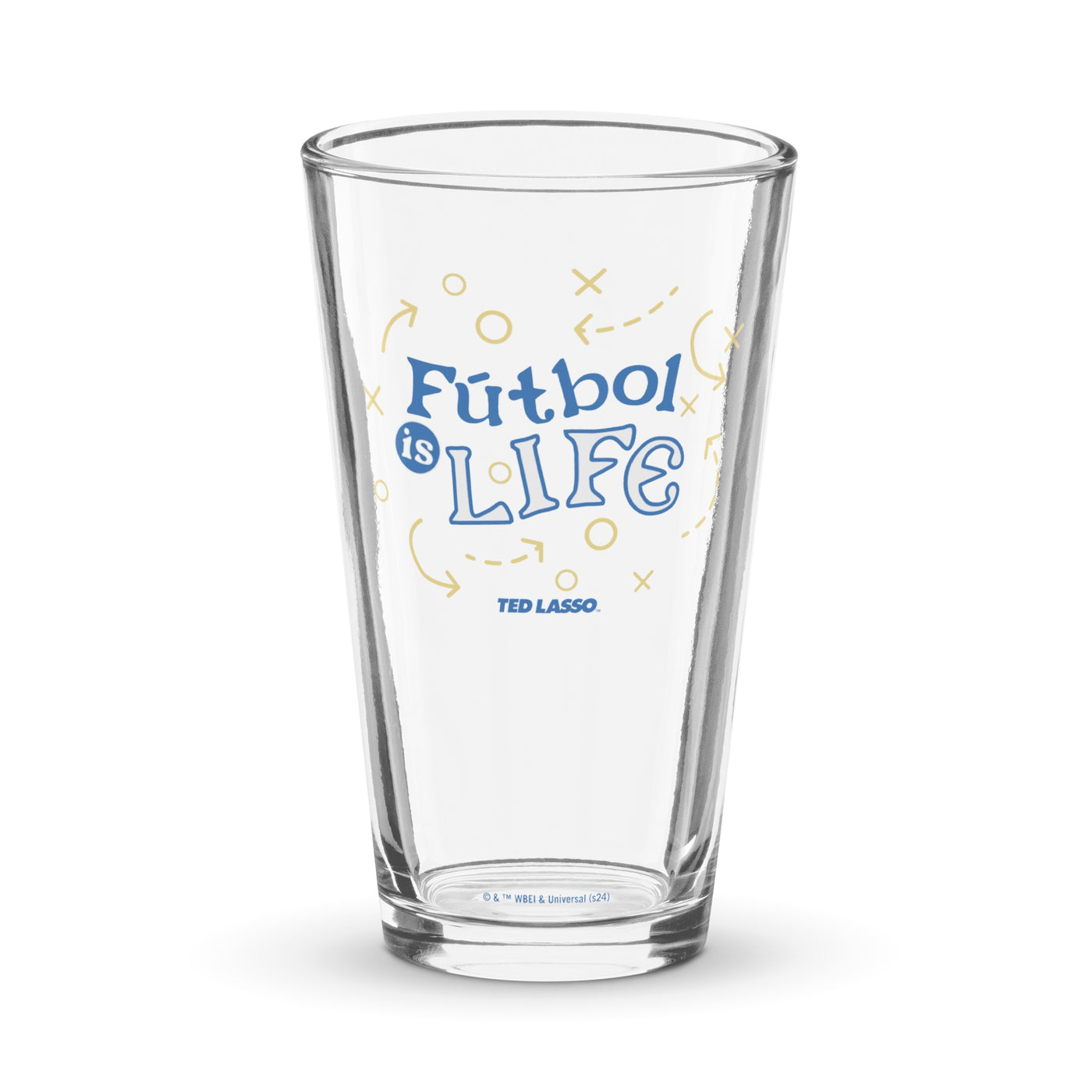 Ted Lasso Fútbol is Life 16 oz Pint Glass
