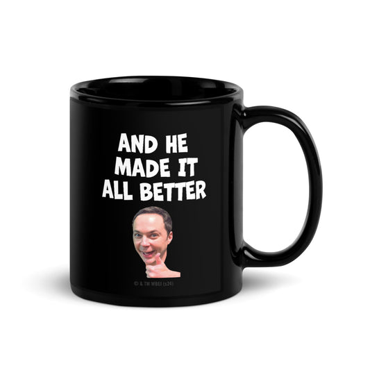 The Big Bang Theory Sheldon Cooper Apologized Black Mug