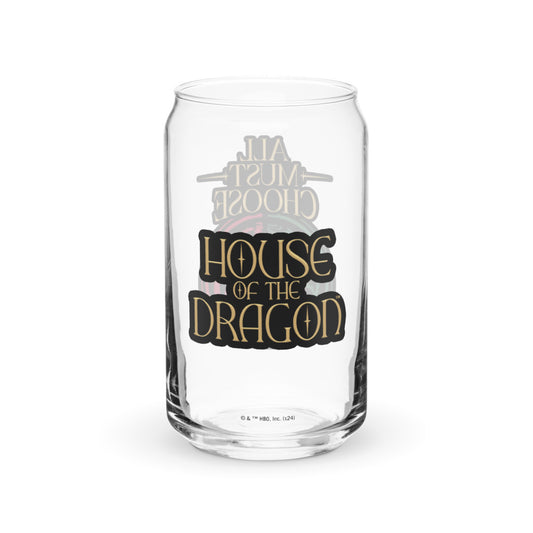 Exclusive House of the Dragon All Must Choose 16 oz. Can Shaped Glass