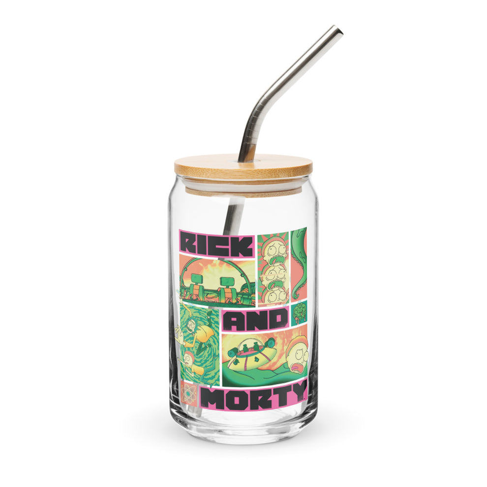 Rick and Morty Adventures Can-Shaped Glass