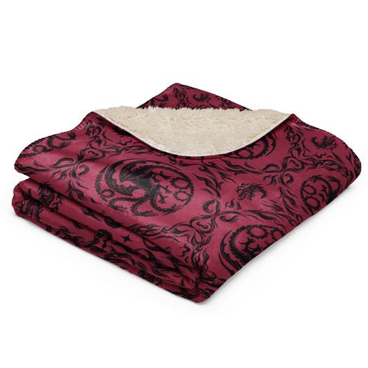 House of the Dragon Sherpa Blanket Sigil of House Targaryen