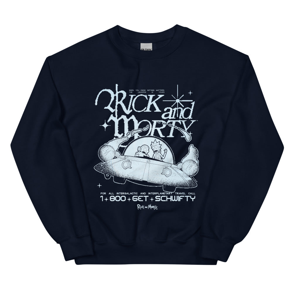 Rick and Morty 1-800 Get Schwifty Crewneck Sweatshirt – WB Shop