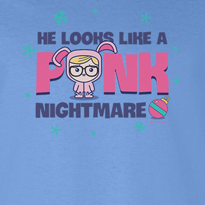 A Christmas Story Pink Nightmare Adult Long Sleeve T-Shirt