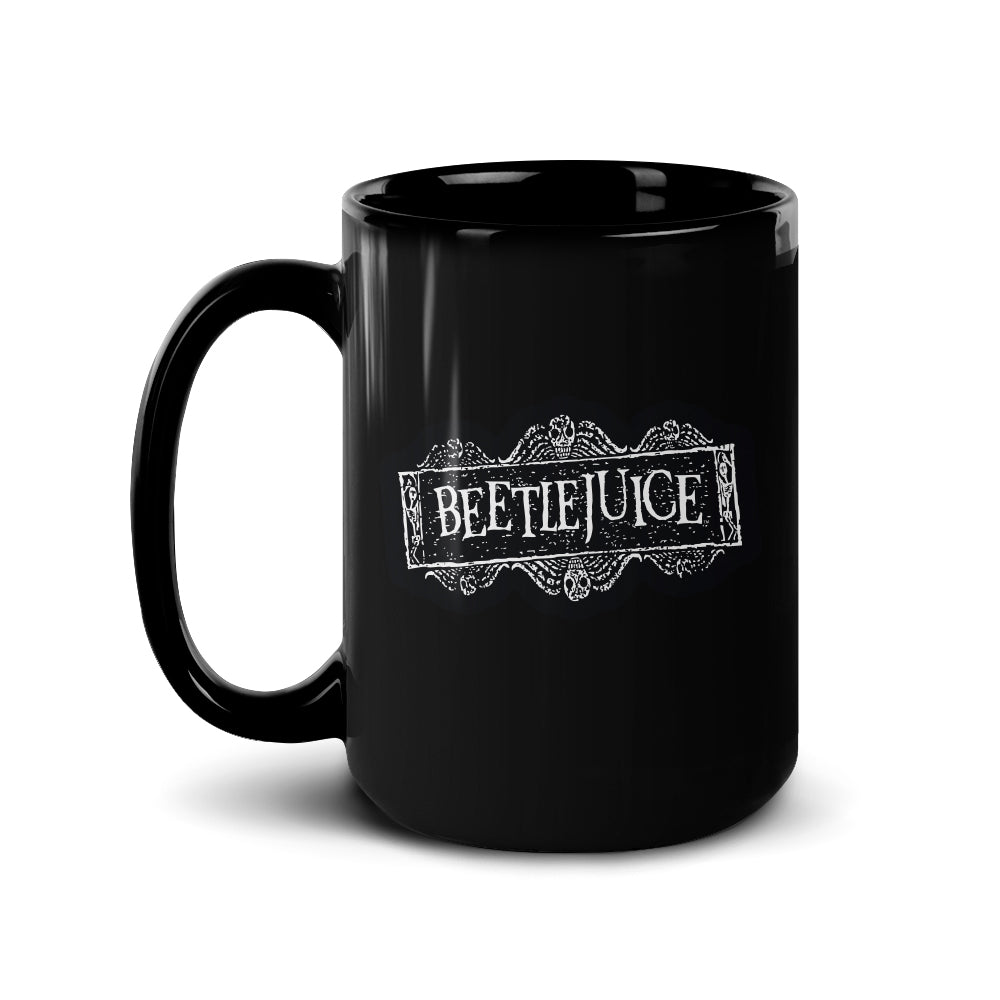 Beetlejuice Logo Black Mug