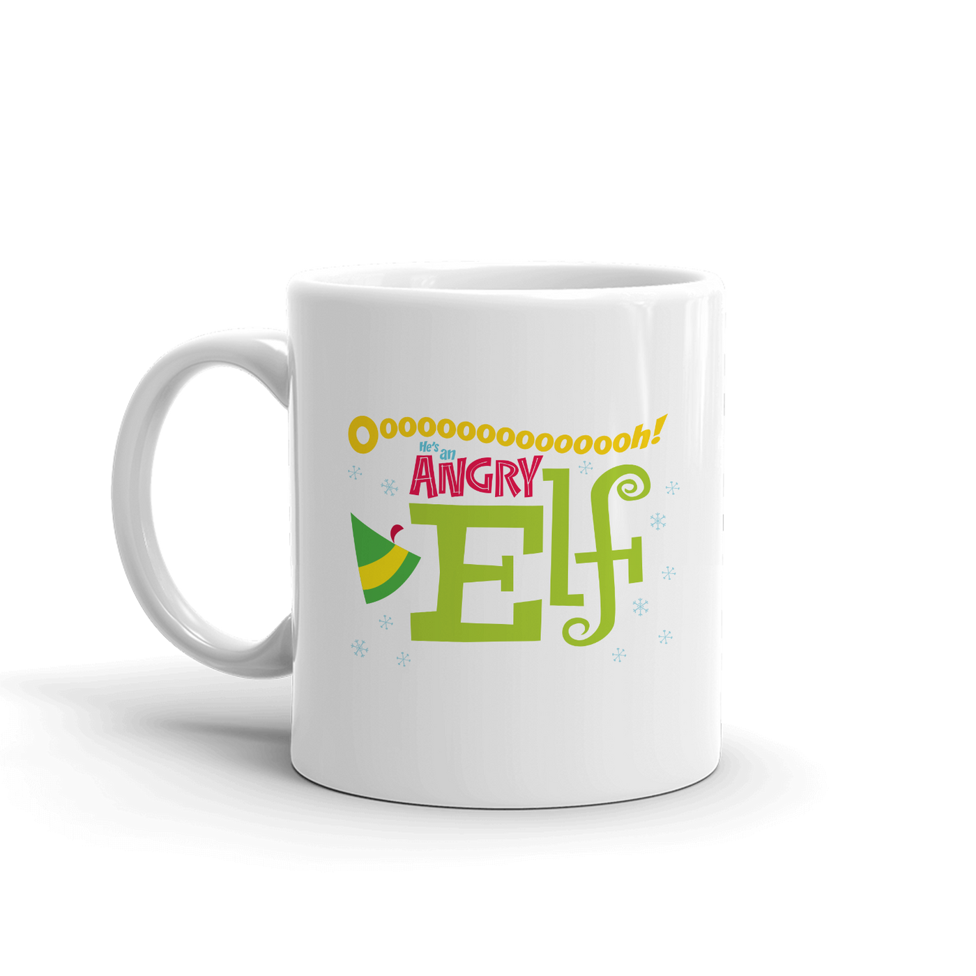 Elf Angry Elf White Mug