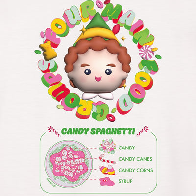 Elf Candy Spaghetti Recipe Adult Short Sleeve T-Shirt