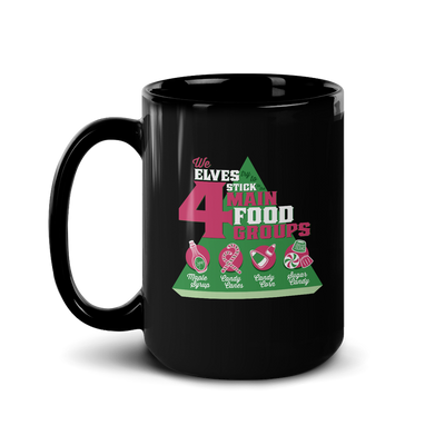 Elf The Movie Four Main Food Groups Mug