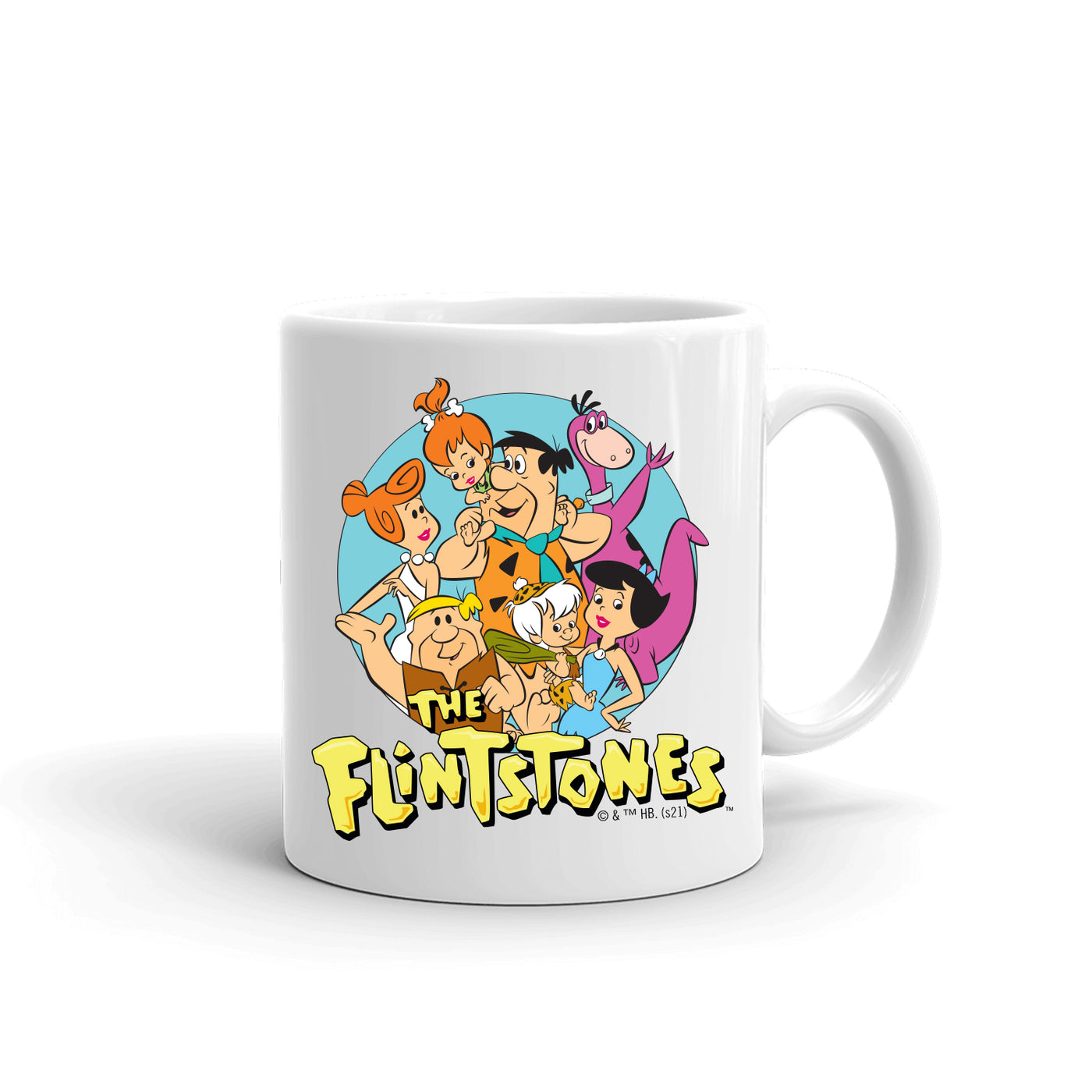 The Flintstones Character Line Up Black Mug