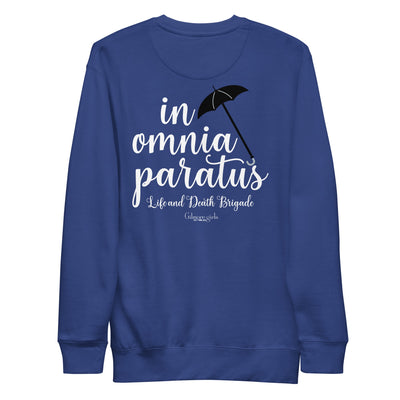 Gilmore Girls In Omnia Paratus Umbrella Embroidered Crewneck Sweatshirt