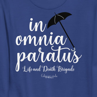 Gilmore Girls In Omnia Paratus Umbrella Embroidered Crewneck Sweatshirt