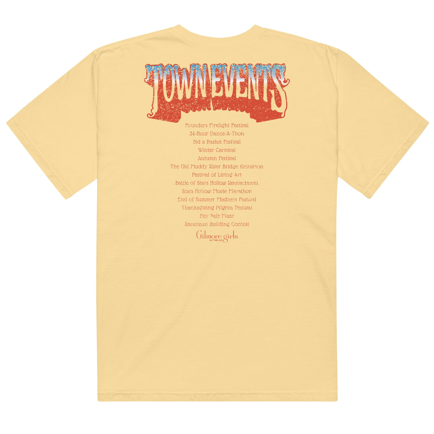 Gilmore Girls Festival Committee Town Events Comfort Colors T-Shirt