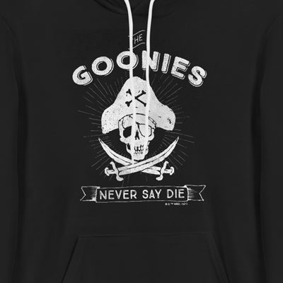 The Goonies Never Say Die  Adult Fleece Hooded Sweatshirt