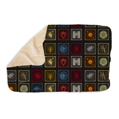 Game of Thrones Sigil Badge Sherpa Blanket
