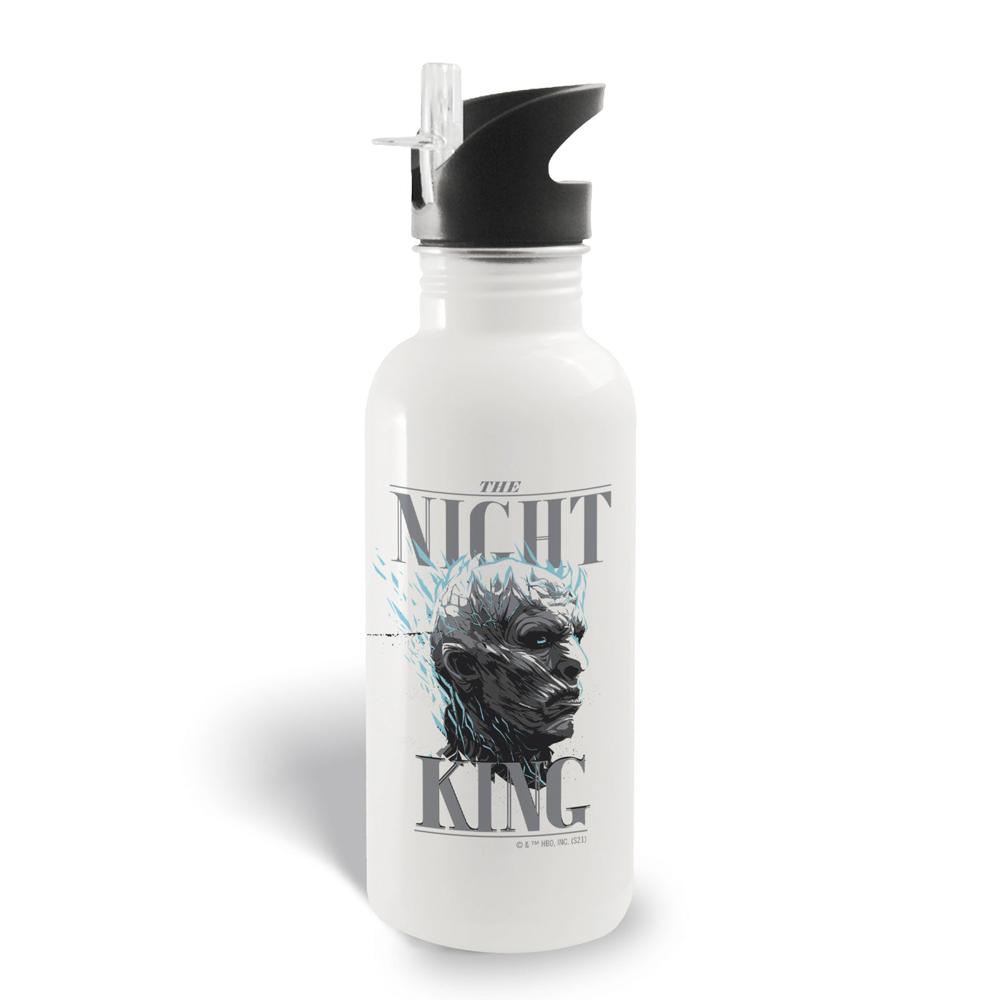 Game of Thrones The Night King 20 oz Screw Top Water Bottle with Straw