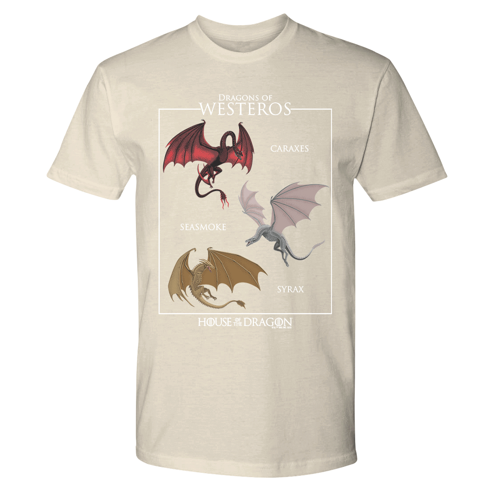 House of the Dragon Dragon Species Adult Short Sleeve T-Shirt