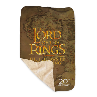 Lord Of The Rings 20th Anniversary The Fellowship of the Ring Sherpa Blanket