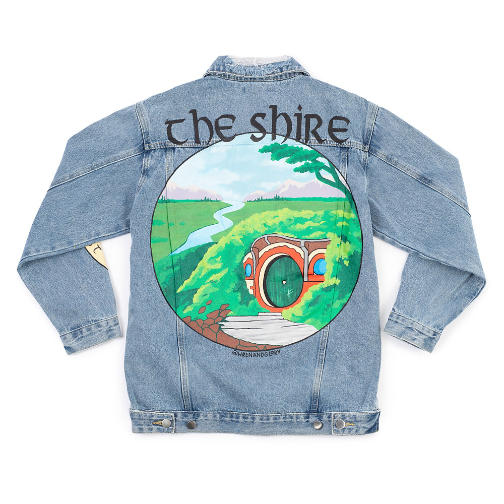 Exclusive The Lord of the Rings Second Breakfast Hand-Painted Denim Jacket by Wren + Glory
