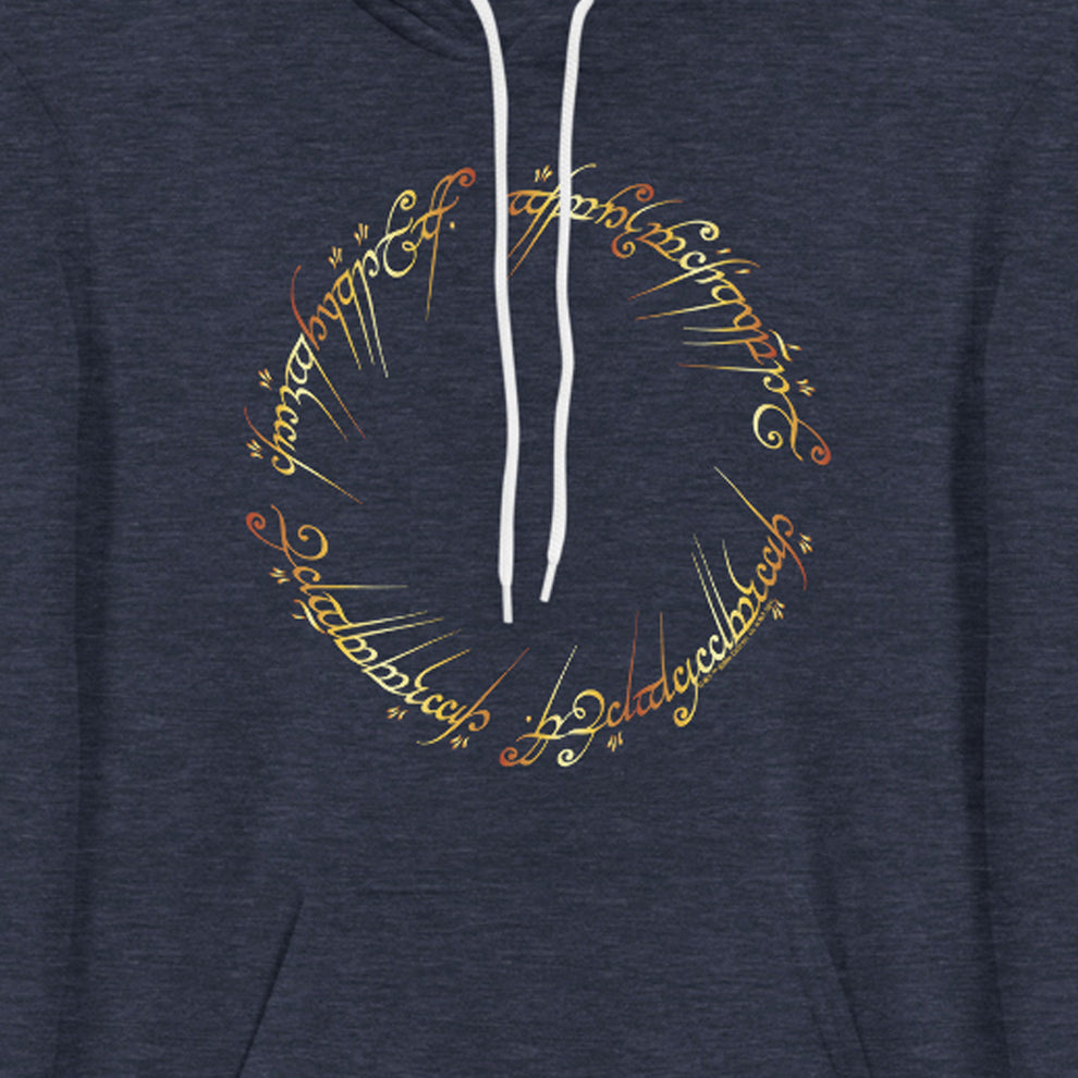 Lord Of The Rings The One Ring Adult Fleece Hooded Sweatshirt