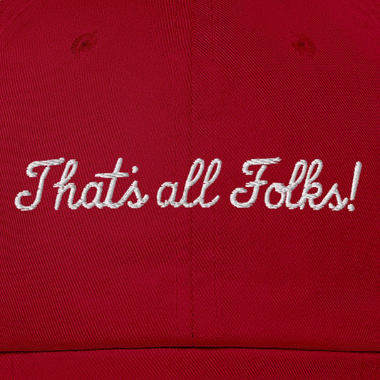 Looney Tunes That's All Folks! Embroidered Dad Hat