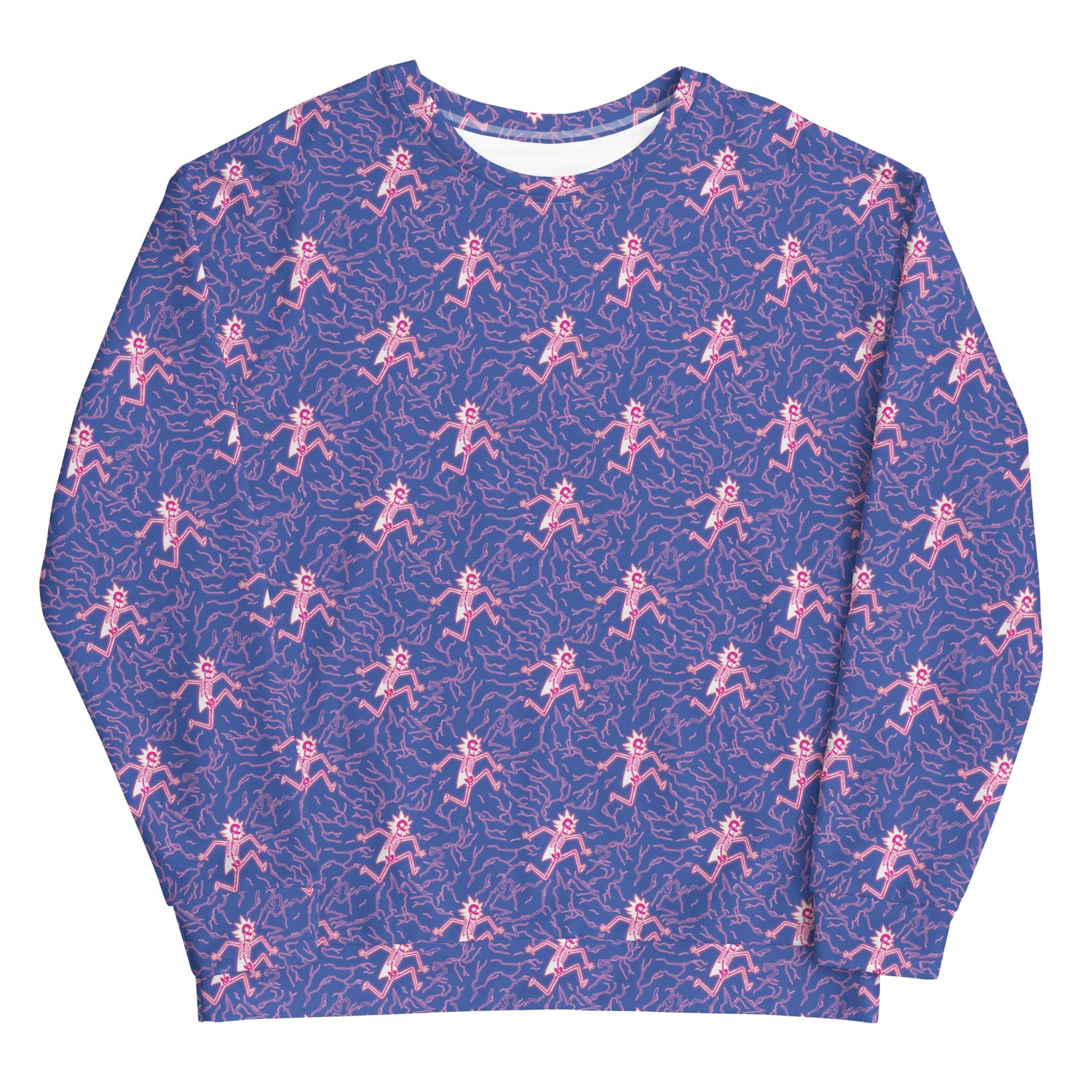 Rick and Morty 41 Pattern Unisex Crew Neck Sweatshirt