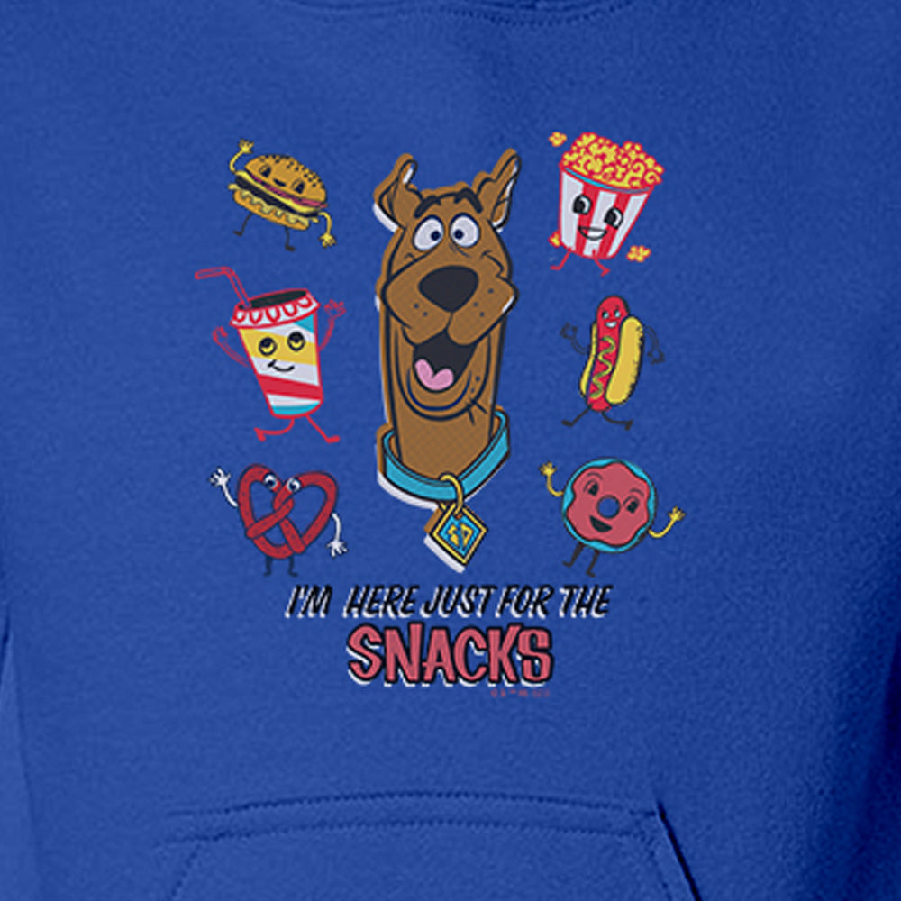 Scooby-Doo I'm Here Just For The Snacks Kids Hooded Sweatshirt