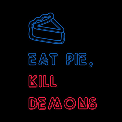 Supernatural Eat Pie, Kill Demons Black Mug
