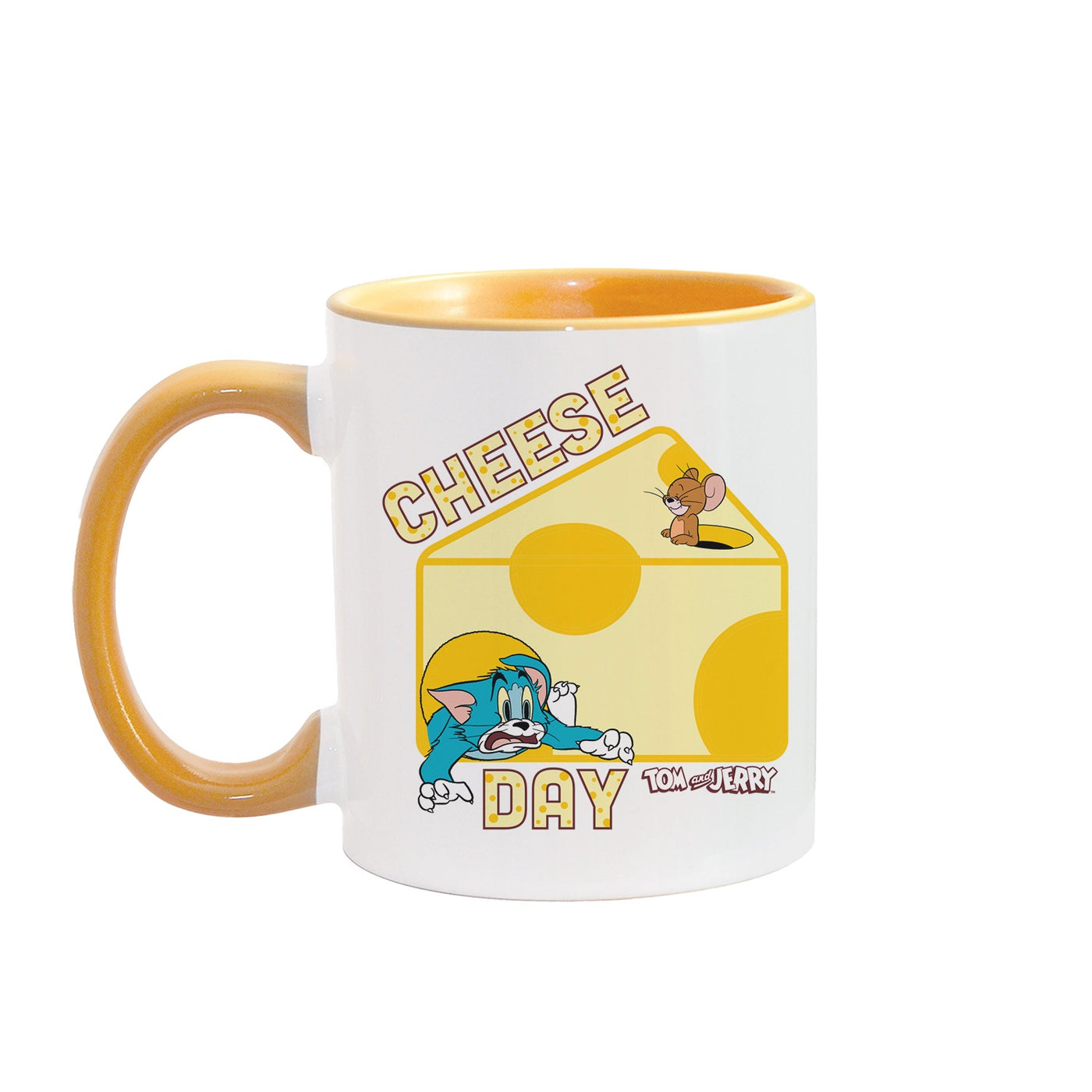 Tom and Jerry I Love Cheese Personalized Two-Tone Mug