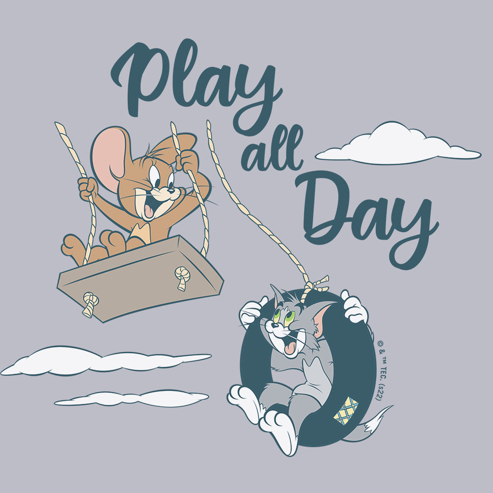 Tom and Jerry Play all Day Women's Short Sleeve T-Shirt