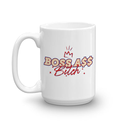 Ted Lasso Boss Ass Bitch White Mug