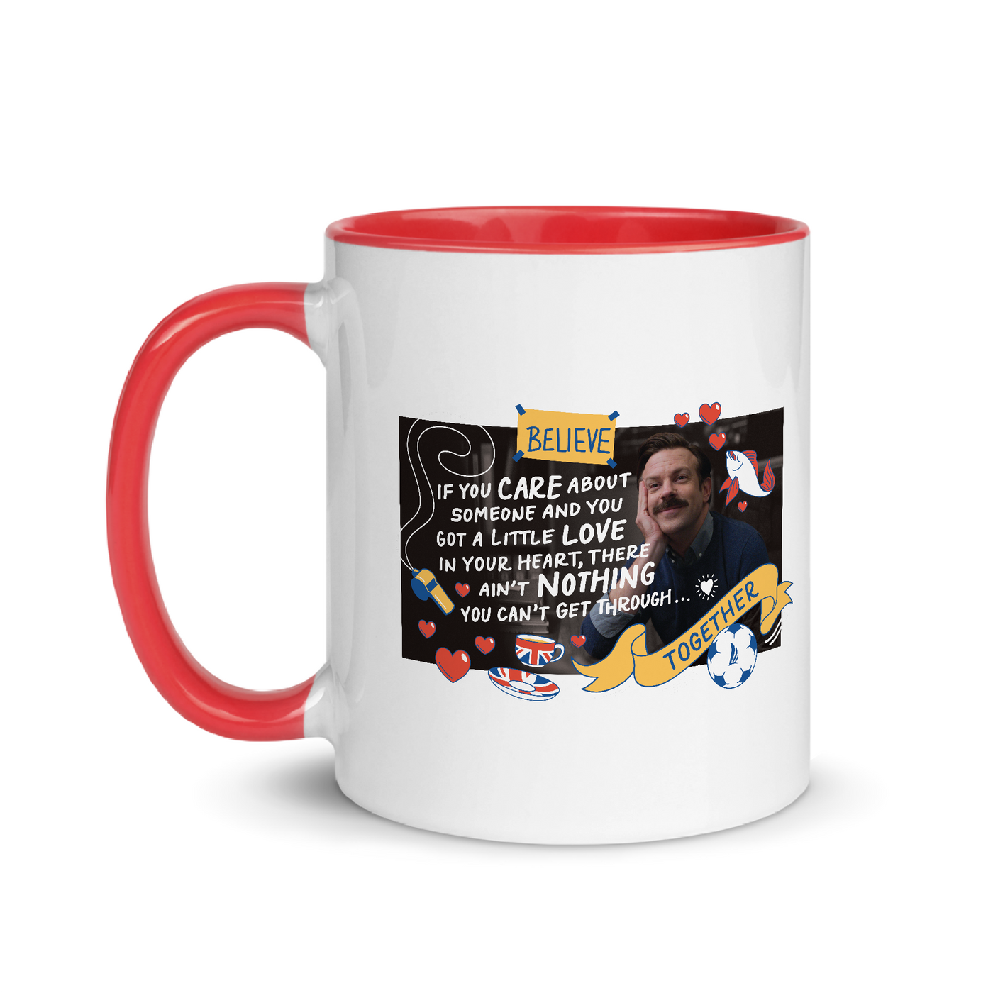 Ted Lasso Love In Your Heart Two-Tone Mug