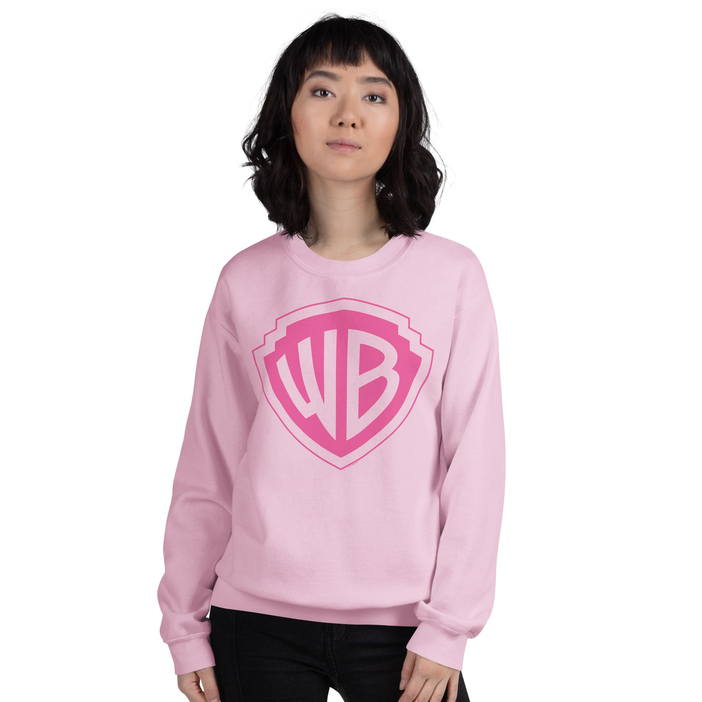 Warner Bros. Shield Pink Crewneck Sweatshirt