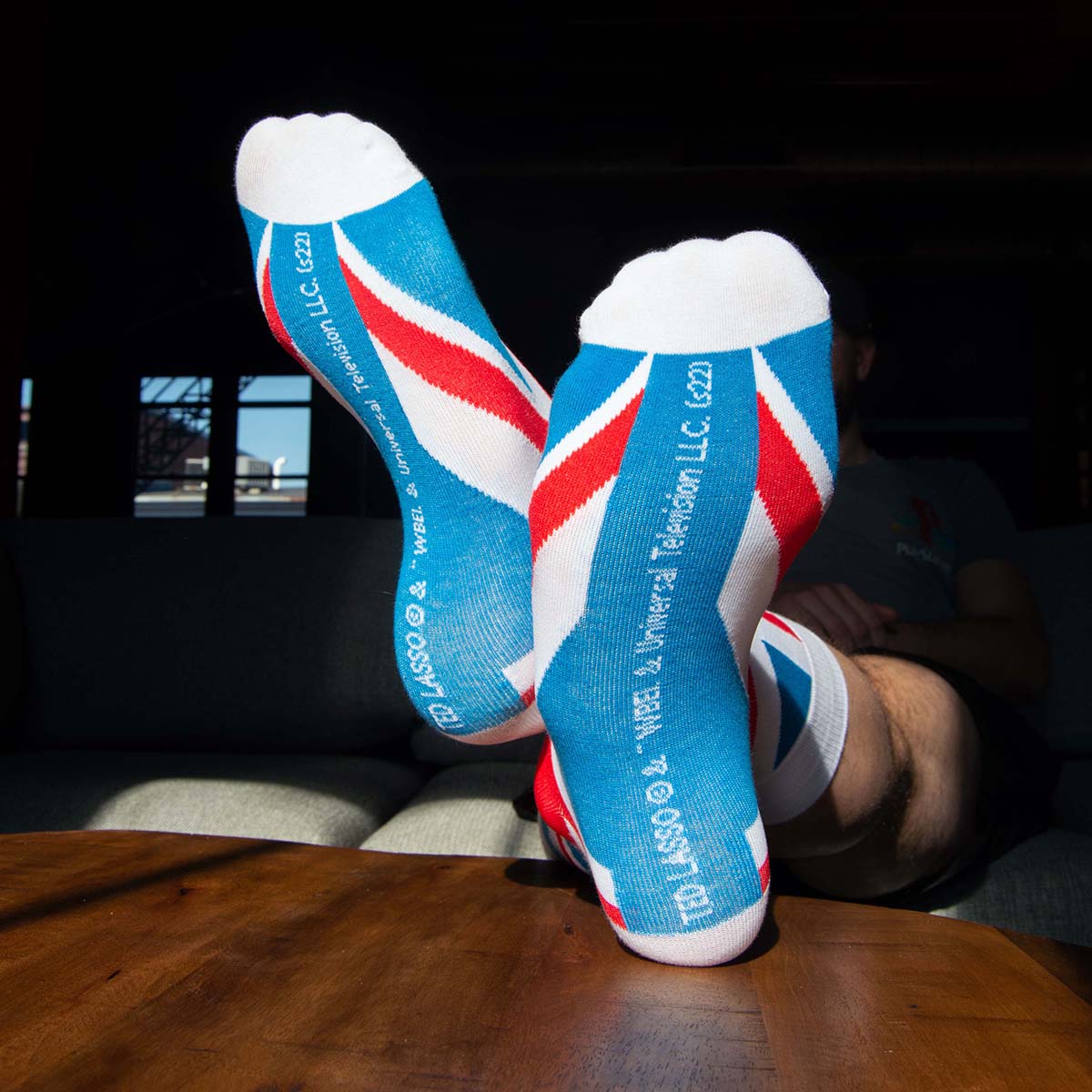 Ted Lasso Union Jack Knit Socks