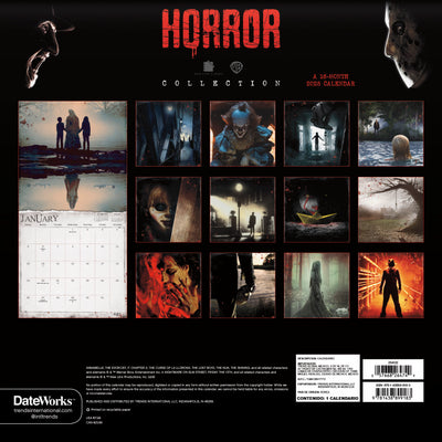 Horror Collection 2025 16-Month Wall Calendar