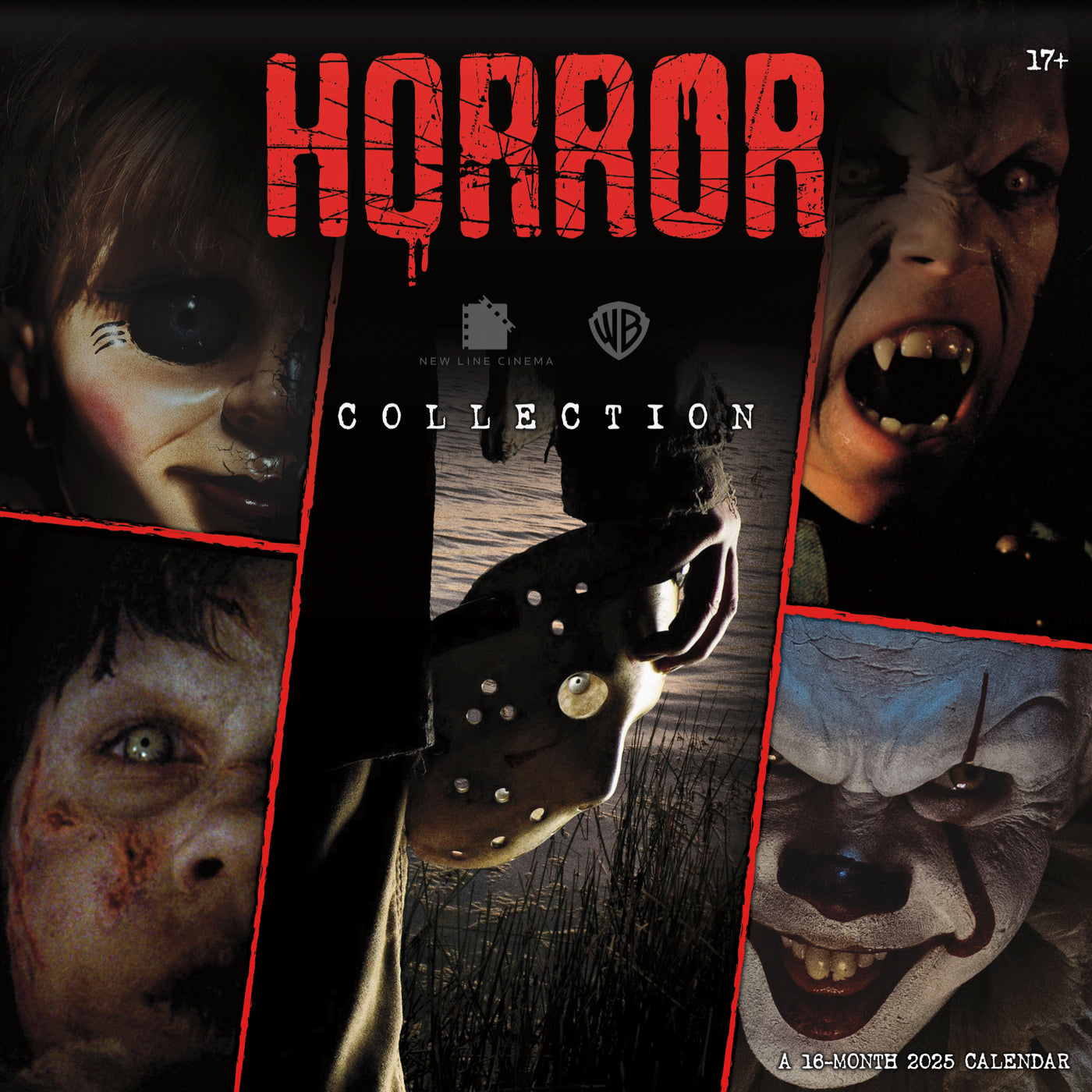 Horror Collection 2025 16-Month Wall Calendar