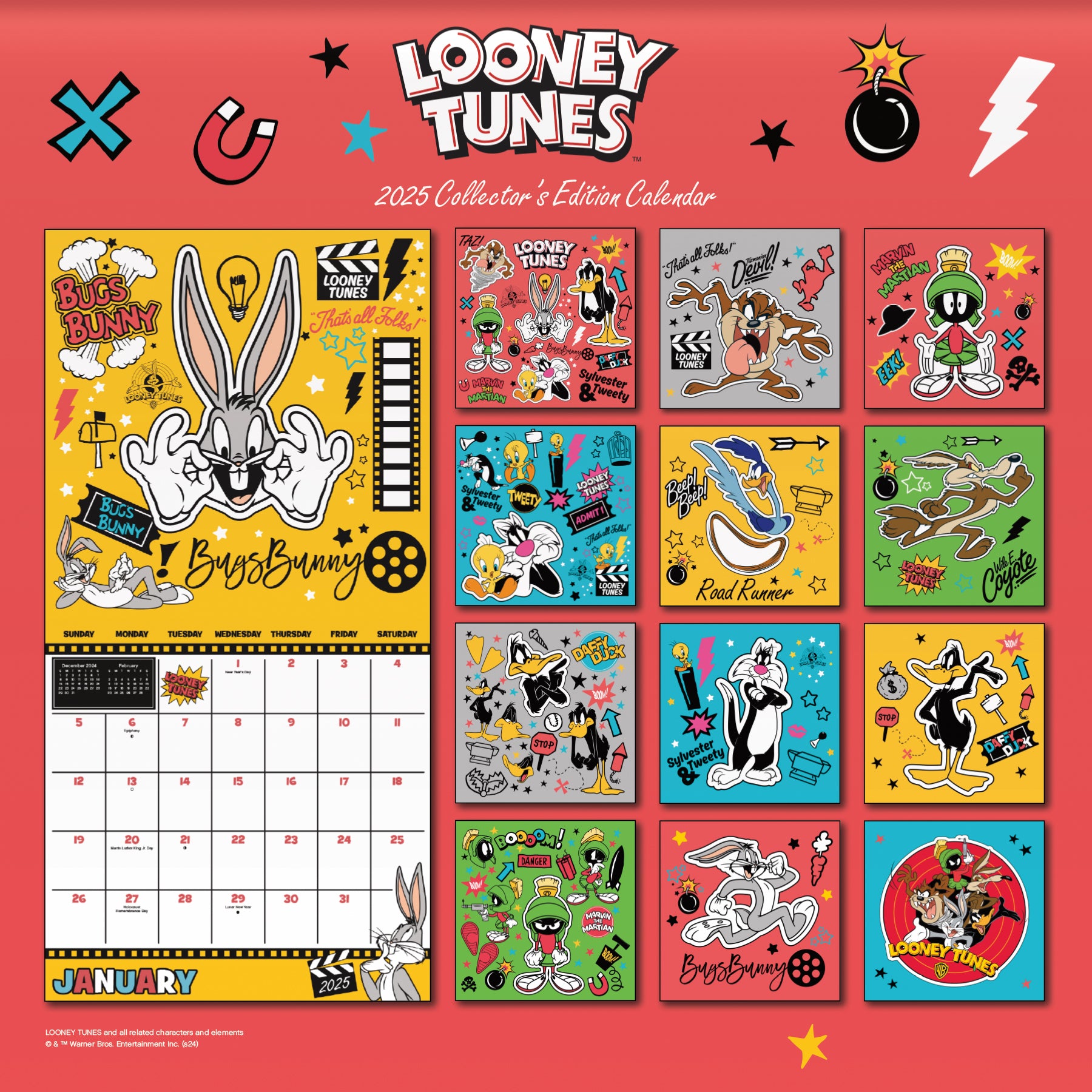 Looney Tunes Collectors Edition Calendar Looney Tunes Collectors Edition Calendar