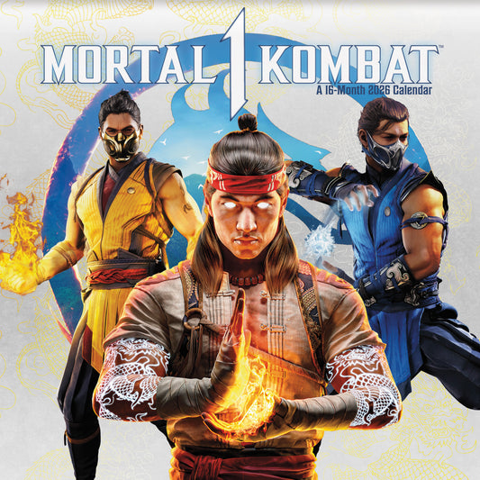 Mortal Kombat 2026 Wall Calendar