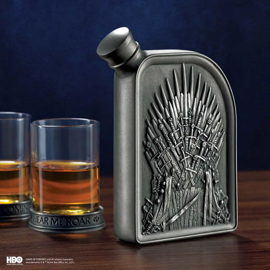Games of Thrones Iron Throne Hip Flask-1
