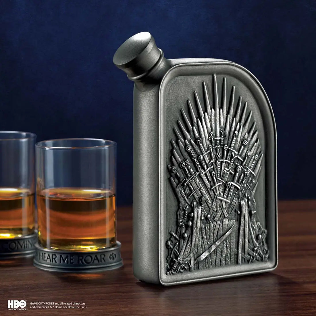Games of Thrones Iron Throne Hip Flask-1