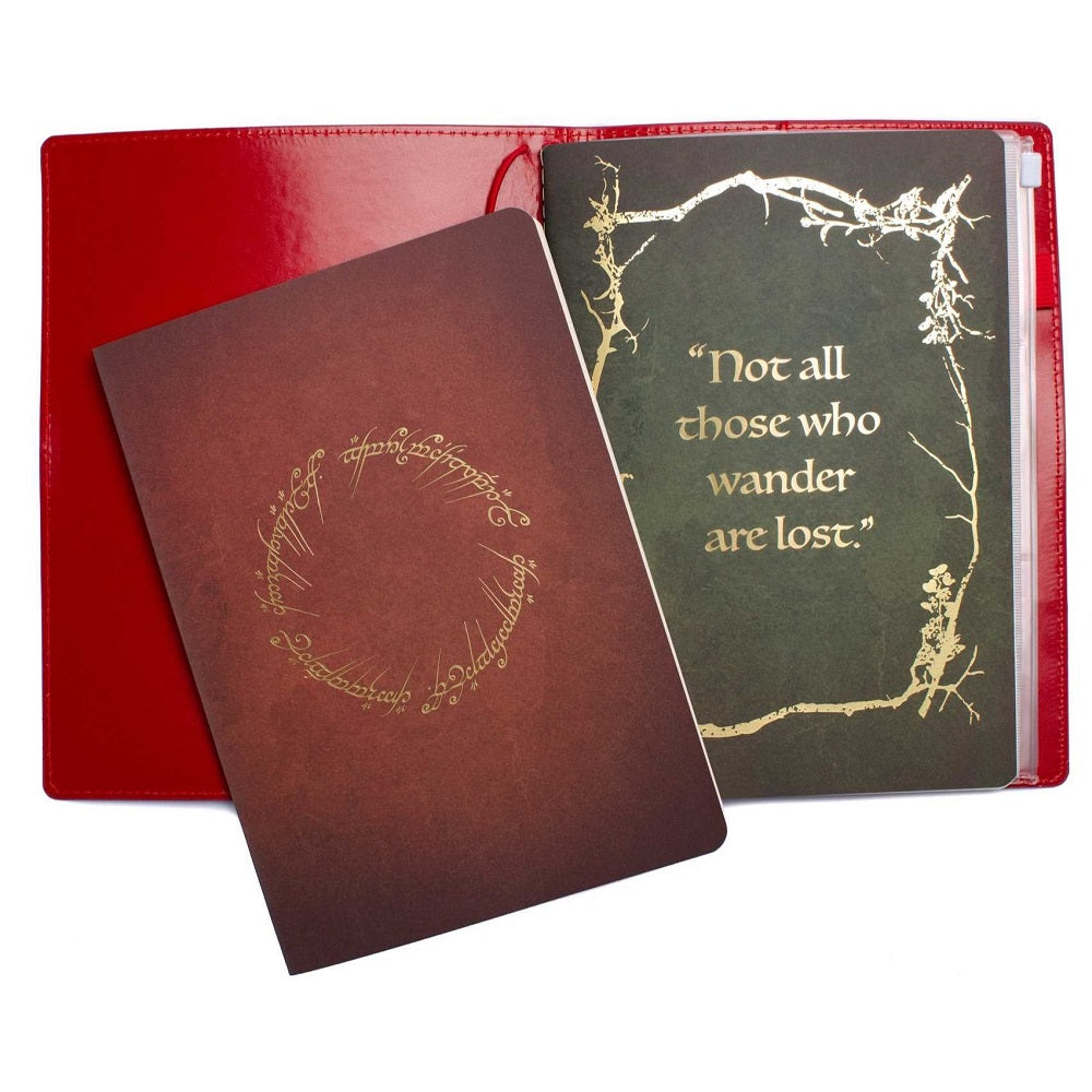The Lord of the Rings: Red Book of Westmarch Traveler's Notebook Set: (Refillable Notebook) (Insights Journals)-2