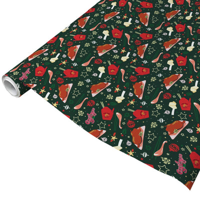 A Christmas Story Christmas Dinner Pattern Wrapping Paper