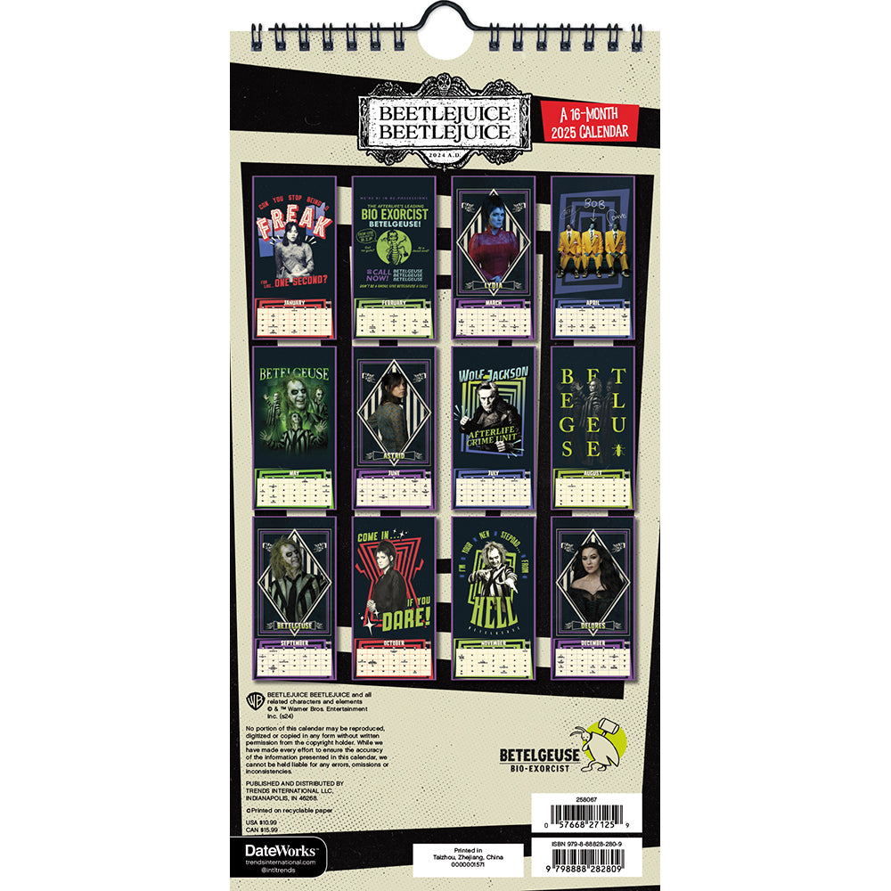 Beetlejuice Beetlejuice Mini Poster Calendars