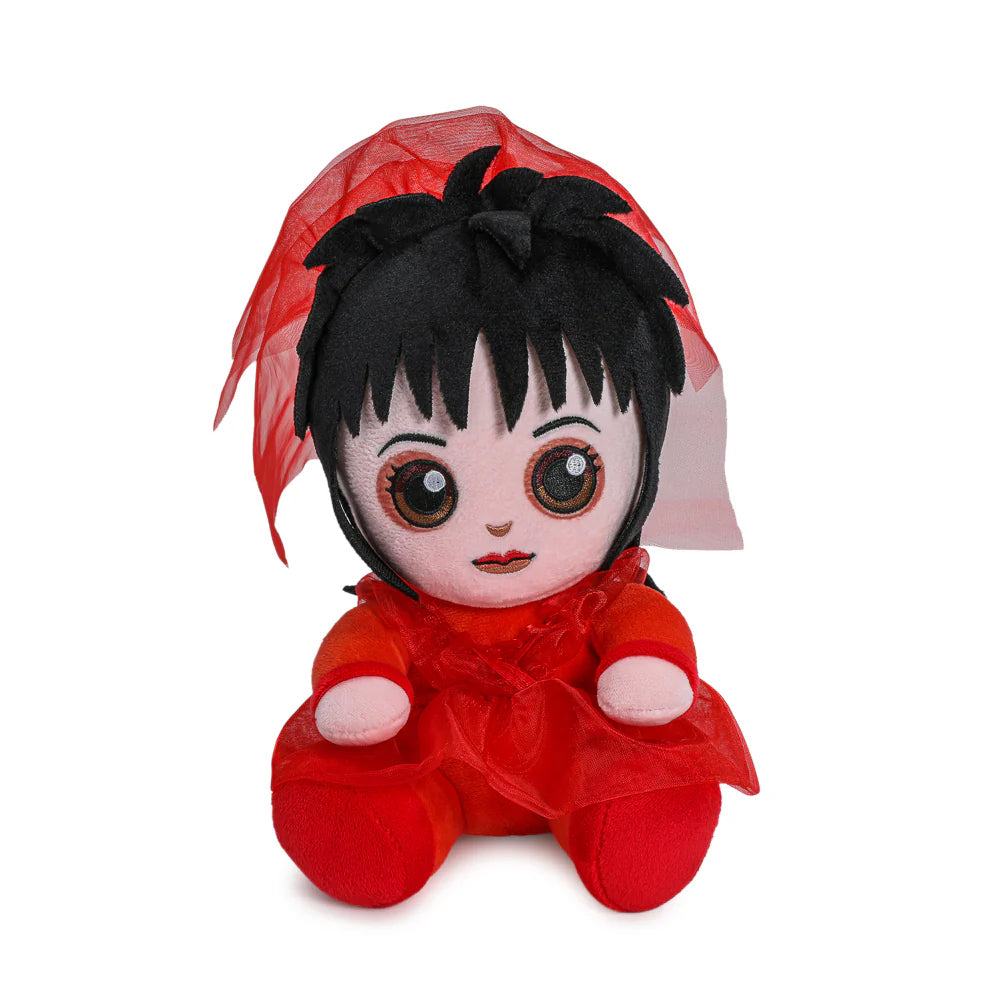 Beetlejuice Lydia Deetz in Red Wedding Dress Plush