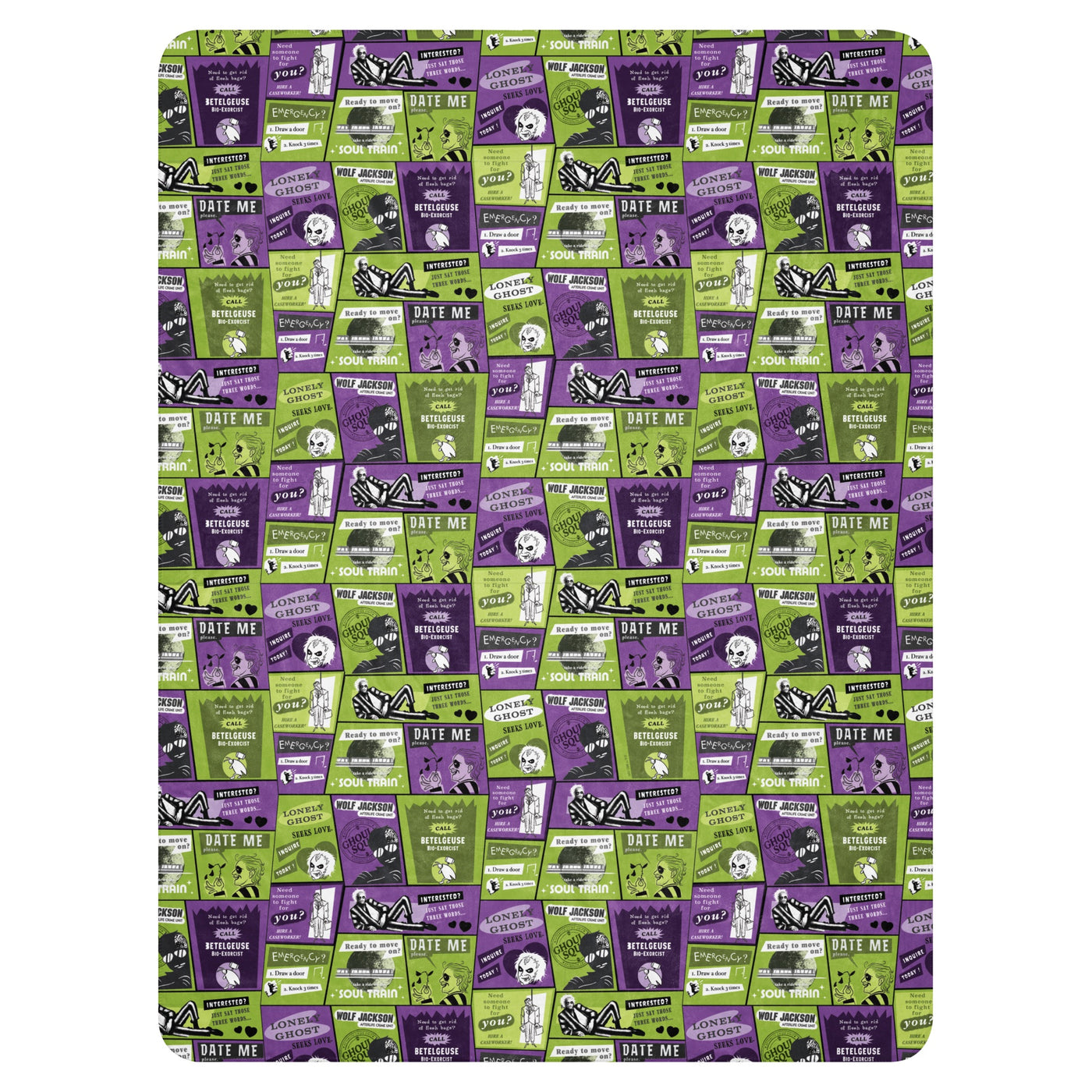 Beetlejuice Beetlejuice Afterlife Sherpa Blanket