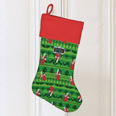 Beetlejuice Beetlejuice Celebration Pattern Holiday Stocking