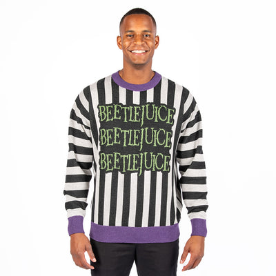 Beetlejuice 2024 Sandworm Knit Holiday Sweater